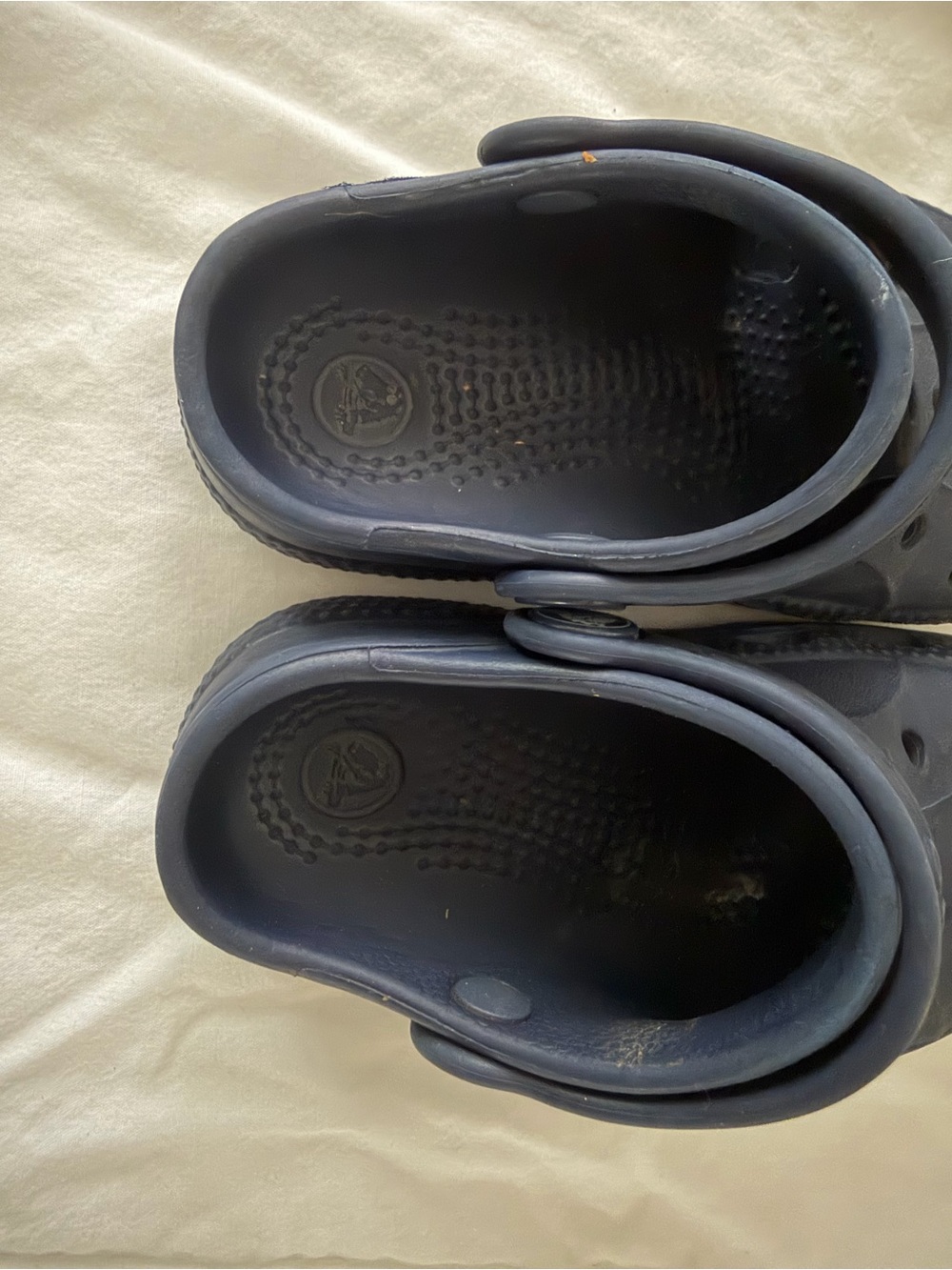 CROCS Kids Navy Blue Classic Clogs - Picture 6 of 7